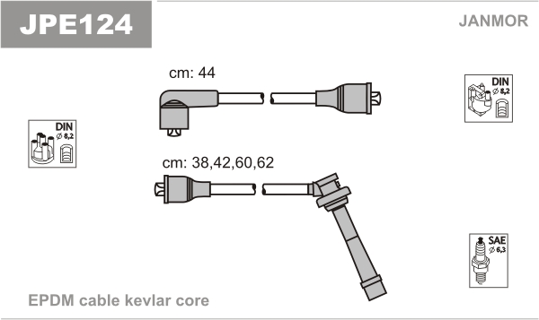 Ignition Cable Kit JANMOR JPE124
