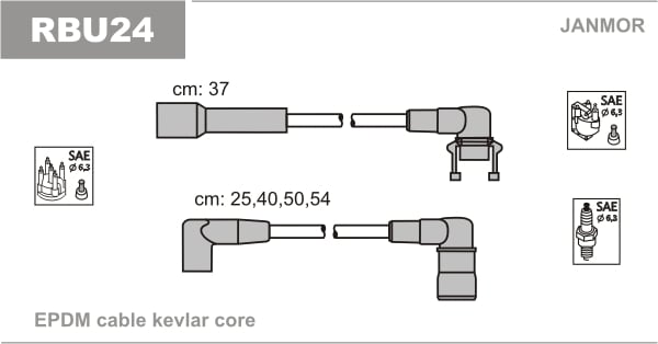 Ignition Cable Kit JANMOR RBU24