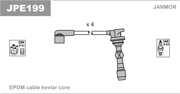 Ignition Cable Kit JANMOR JPE199