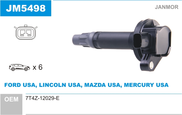 Ignition Coil JANMOR JM5498