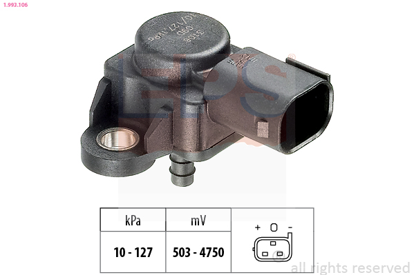 Sensor, boost pressure EPS 1.993.106