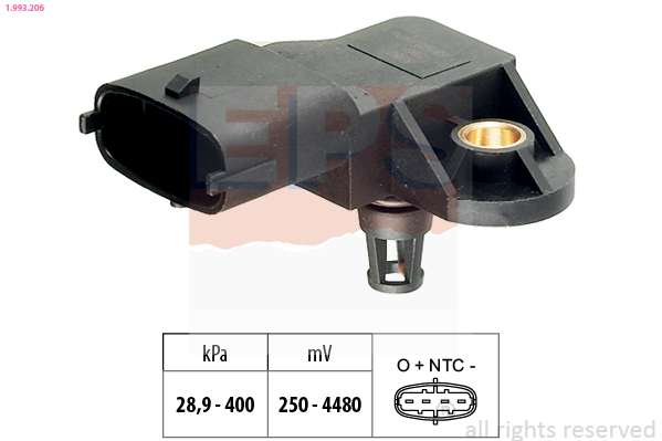 Sensor, boost pressure EPS 1.993.206
