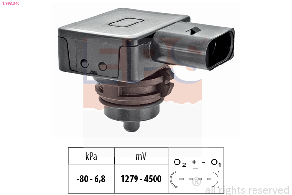 Pressure Sensor, brake booster EPS 1.993.340