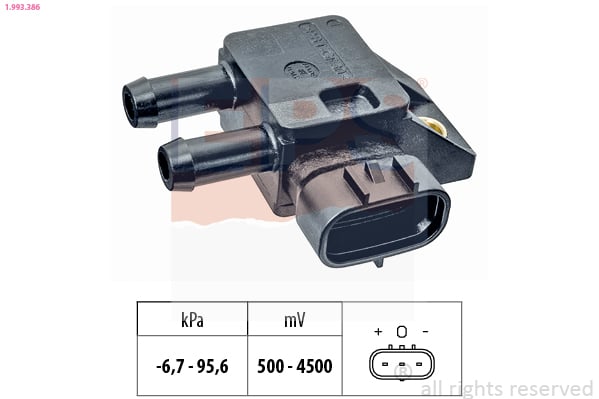 Sensor, exhaust pressure EPS 1.993.386