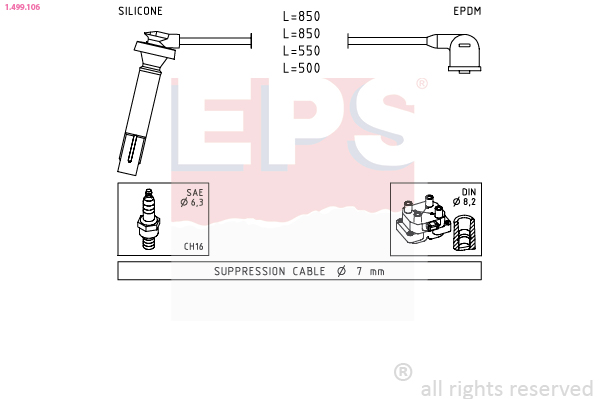 Ignition Cable Kit EPS 1.499.106