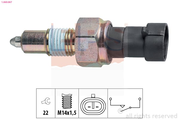 Switch, reverse light EPS 1.860.067