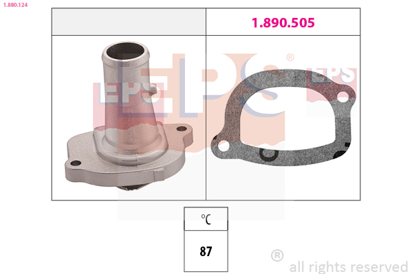Thermostat, coolant EPS 1.880.124
