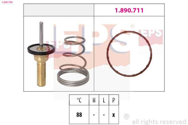 Thermostat, coolant EPS 1.880.798