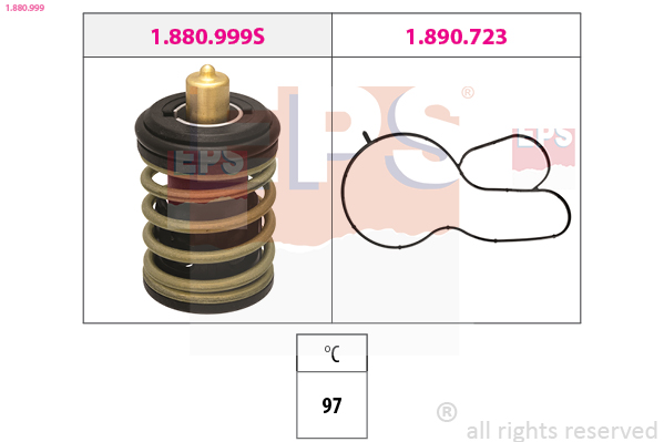 Thermostat, coolant EPS 1.880.999
