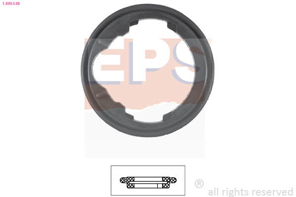Gasket, thermostat EPS 1.890.548