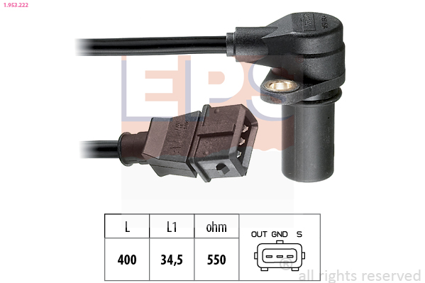 Sensor, crankshaft pulse EPS 1.953.222