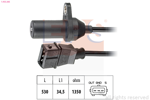 Sensor, crankshaft pulse EPS 1.953.265
