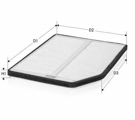 Filter, cabin air TECNECO FILTERS CK5848