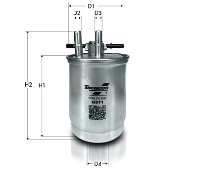 Fuel filter TECNECO FILTERS GS71