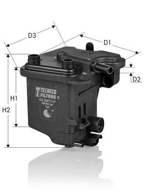 Fuel filter TECNECO FILTERS GS9947/1P