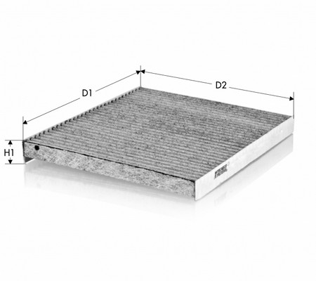 Filter, cabin air TECNECO FILTERS CK1629C
