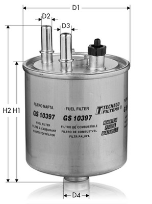 Fuel filter TECNECO FILTERS GS10397