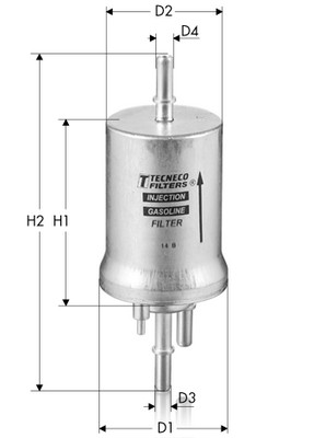 Fuel filter TECNECO FILTERS IN1041