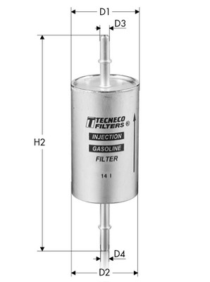Fuel filter TECNECO FILTERS IN9839