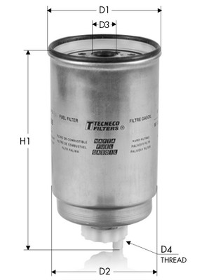 Fuel filter TECNECO FILTERS GS0296