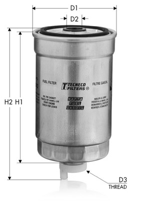 Fuel filter TECNECO FILTERS GS824/2