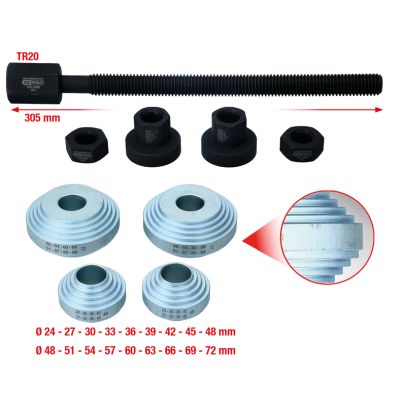Mounting Tool Set, wheel hub/wheel bearing KS TOOLS 150.2460