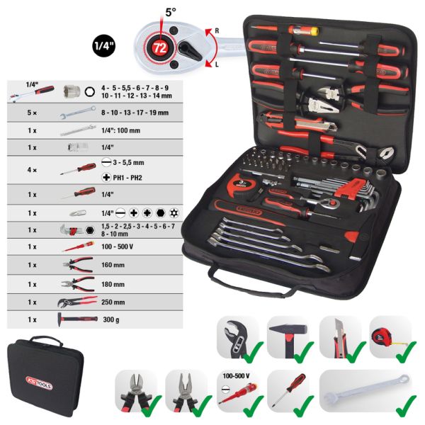 Verktygsficka KS TOOLS 917.0062