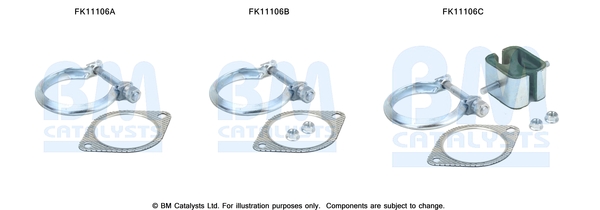 Mounting Kit, soot/particulate filter BM CATALYSTS FK11106