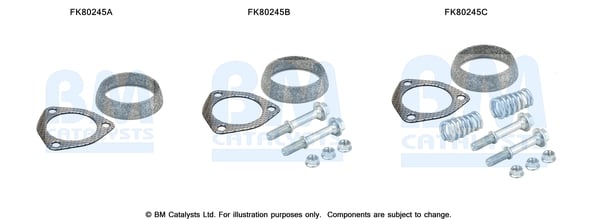Mounting Kit, catalytic converter BM CATALYSTS FK80245
