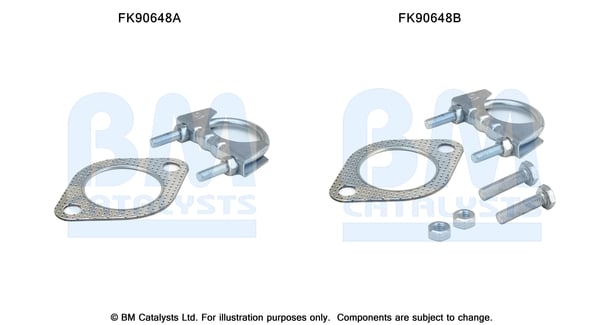 Mounting Kit, catalytic converter BM CATALYSTS FK90648