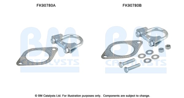 Mounting Kit, catalytic converter BM CATALYSTS FK90780