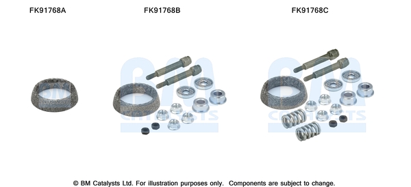 Mounting Kit, catalytic converter BM CATALYSTS FK91768