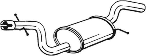 Tłumik środkowy BOSAL 220-001