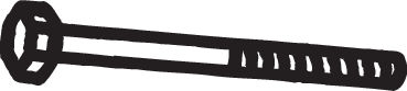 Bolt, exhaust system BOSAL 258-891