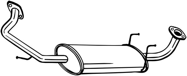Middle Silencer BOSAL 281-357