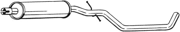 Middle Silencer BOSAL 281-903