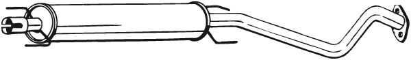 Middle Silencer BOSAL 284-633