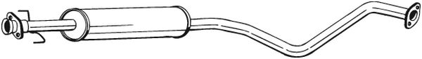Middle Silencer BOSAL 284-411