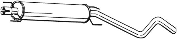 Middle Silencer BOSAL 286-743