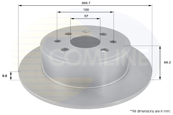 Brake Disc COMLINE ADC1104