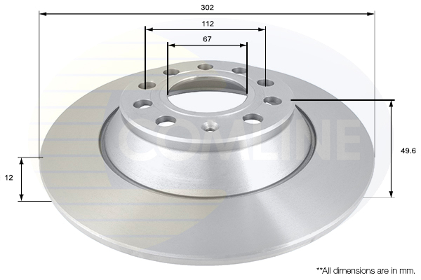 Brake Disc COMLINE ADC1471
