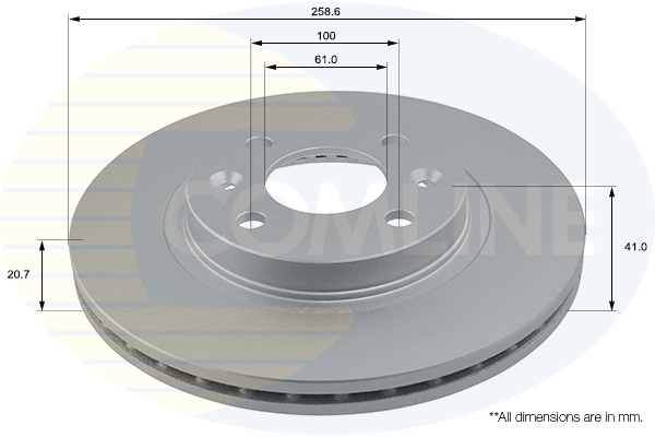 Brake Disc COMLINE ADC1507V