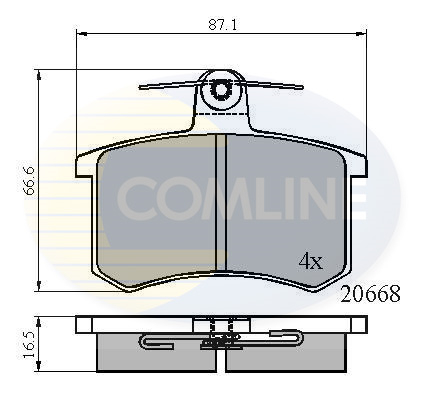 Brake Pad Set, disc brake COMLINE CBP0558