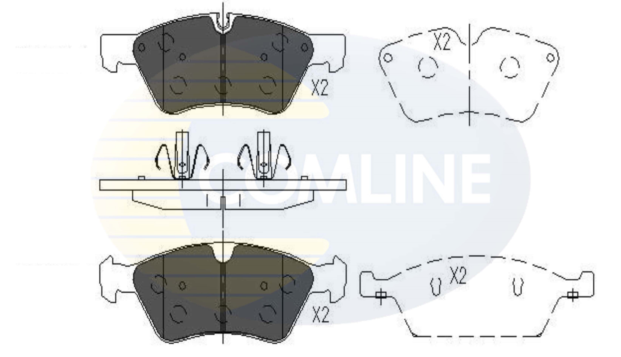 Brake Pad Set, disc brake COMLINE CBP06060