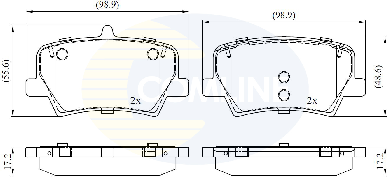 Brake Pad Set, disc brake COMLINE CBP02393