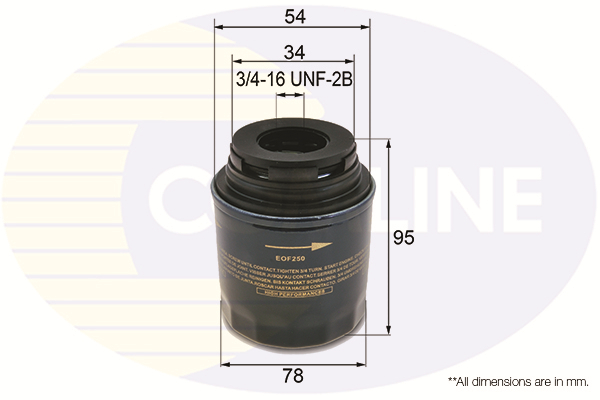 Oil Filter COMLINE EOF250