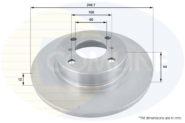 Brake Disc COMLINE ADC0918