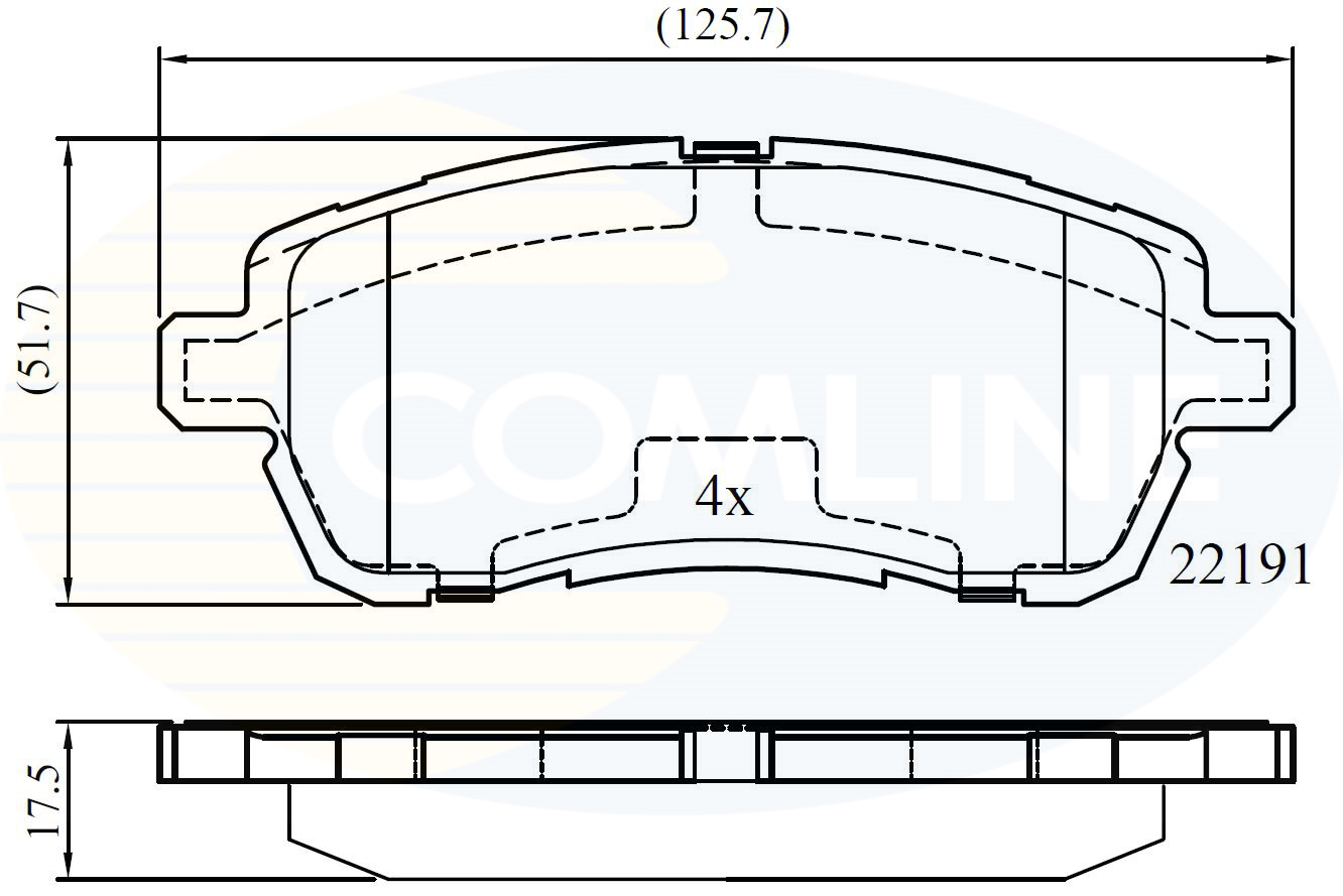 Brake Pad Set, disc brake COMLINE CBP02361