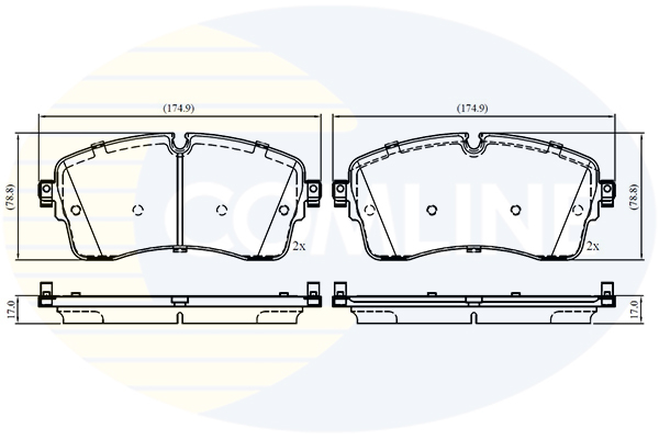 Brake Pad Set, disc brake COMLINE CBP02761