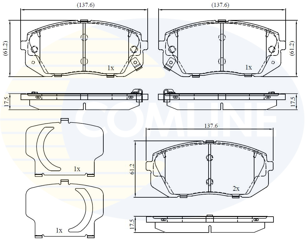 Brake Pad Set, disc brake COMLINE CBP32529